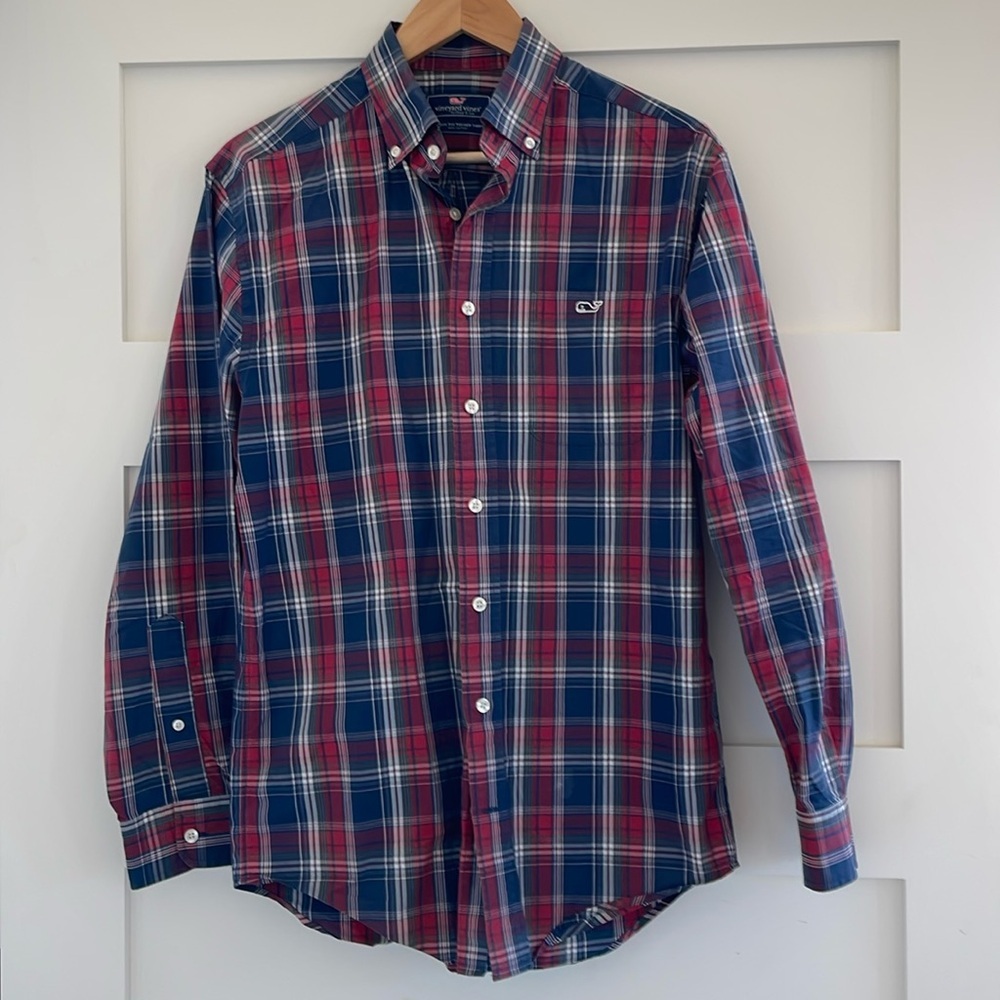 Vineyard Vines plaid shirt size small
